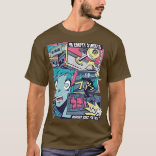 アニメベーパーウェーブスケーカッコいいターおもしろいレトロウェーブ80sカート tシャツ