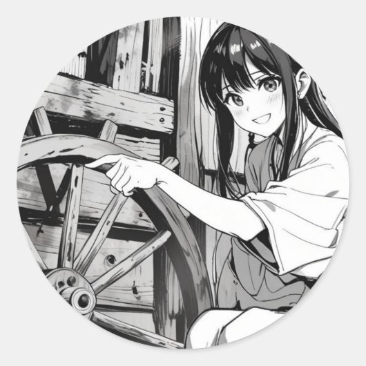 アニメホイールシール ラウンドシール (正面)