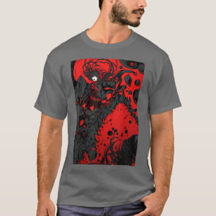 アニメホラー美的怖い怖い女日本の子 Tシャツ