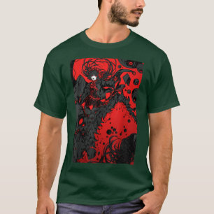 アニメホラー美的怖い怖い女日本の子 Tシャツ