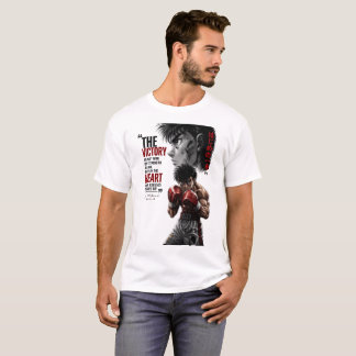 アニメボクシング勝利の名言バックプリントTシャツ Tシャツ