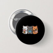 アニメボバ茶バブルティーゲームゲーマーラーメン猫 缶バッジ (正面&裏面)