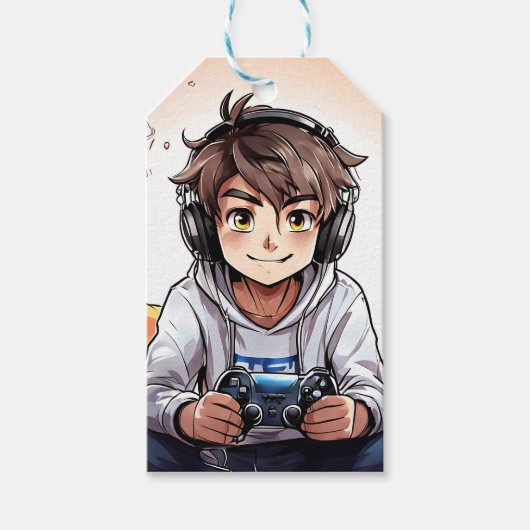 アニメボーイ遊ズ誕生日 ギフトタグ (正面)