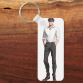 アニメボーイ・ハンサム池麺 キーホルダー (正面)