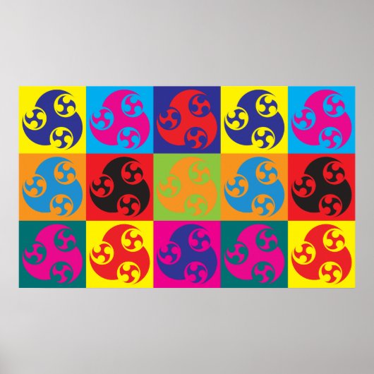 アニメポップ・アートのアート ポスター (正面)