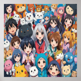 アニメポップ・アートのマンガ好きポップ・アートのの漫画 ポスター