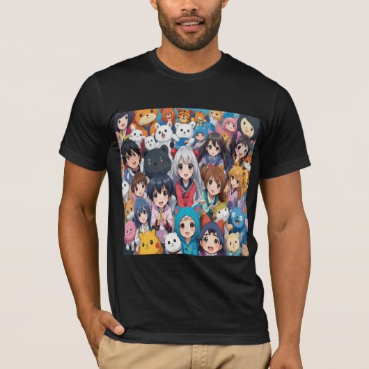アニメポップ・アートのマンガ好きポップ・アートのの漫画 Tシャツ (正面)