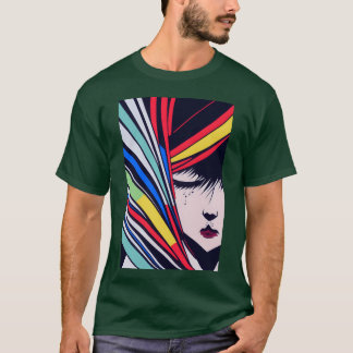 アニメポートレートのギフト Tシャツ