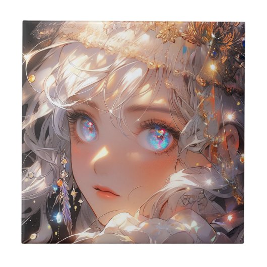 アニメマジカルガールファンタジーアート タイル (正面)