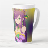 アニメマルディグラスキングケーキ カフェラテマグ (右アングル)