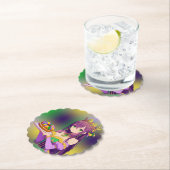 アニメマルディグラスキングケーキ ペーパーコースター (インサイチュ)