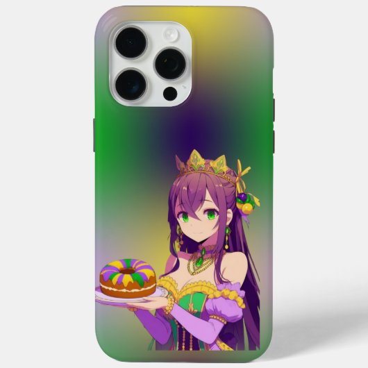 アニメマルディグラスキングケーキ Case-Mate iPhoneケース (裏面)