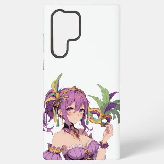 アニメマルディグラスマスク SAMSUNG GALAXYケース (裏面)