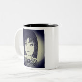 アニメマンガのダークムード八重井スケッチアート ツートーンマグカップ (正面左)