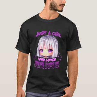 アニメマンガを愛する女日本のの子 Tシャツ