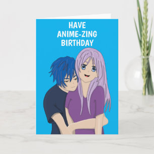 アニメマンガカップル誕生日カード カード