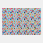 アニメマンガキャラクターパターン ラッピングペーパーシート (正面3)