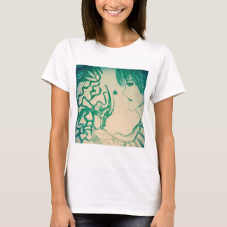 アニメマンガグリーンモンスター悲しい男 Tシャツ