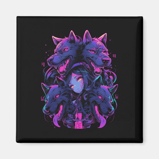 アニメマンガサイバーパンクエステティックテクウェア原宿 マグネット (正面)