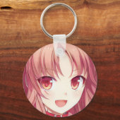 アニメマンガハッピーガール赤頭アンバーアイズ子猫 キーホルダー (正面)