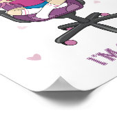 アニメマンガピンクパープルゲーマーガール ポスター (角)