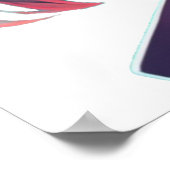 アニメマンガポップ・アートの愛好家顔キャラクター漫画 ポスター (角)