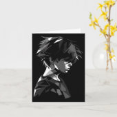 アニメマンガモチーフ多角形アートワークAnime カード (黄色い花)