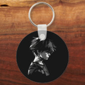 アニメマンガモチーフ多角形アートワークAnime キーホルダー (正面)