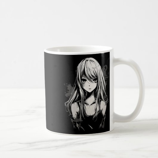 アニメマンガモチーフPixel Artアニメ コーヒーマグカップ (右)