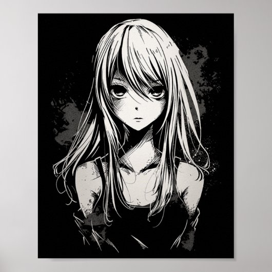 アニメマンガモチーフPixel Artアニメ ポスター (正面)