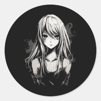 アニメマンガモチーフPixel Artアニメ ラウンドシール