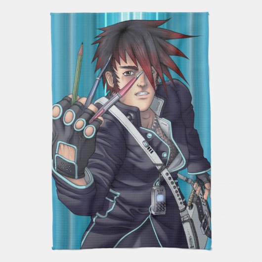 アニメマンガ作家 キッチンタオル (縦)