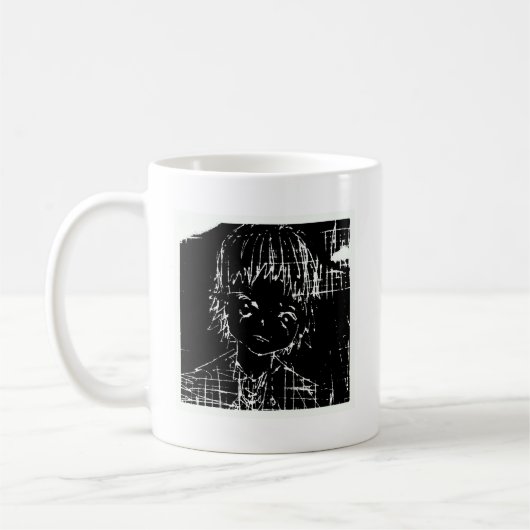 アニメマンガ日常ブラックプロジェクト コーヒーマグカップ (左)