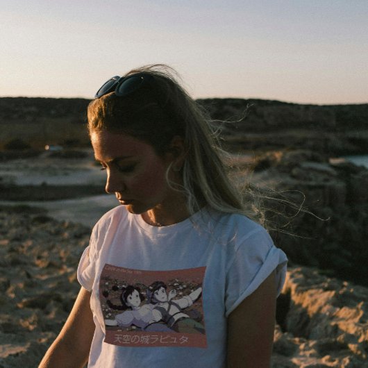 アニメマンガ漫画キャッスルインザスカイ Tシャツ