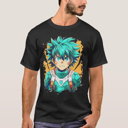 アニメマンガ男性キャラクター Tシャツ (正面)