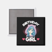 アニメマンガ誕生日ガール誕生日 マグネット (正面/裏面)