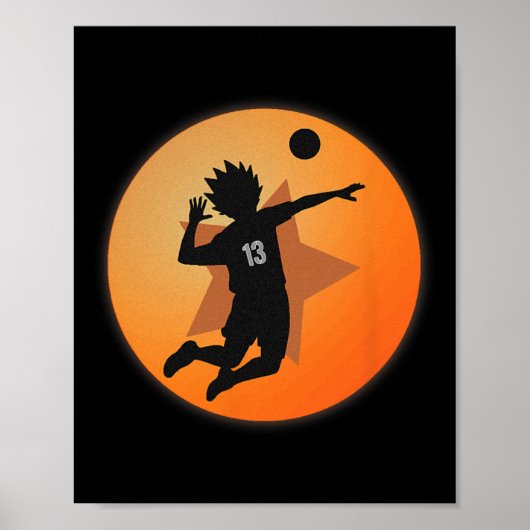 アニメマーチ日本のナンバー13スターアニメバレーボール ポスター (正面)