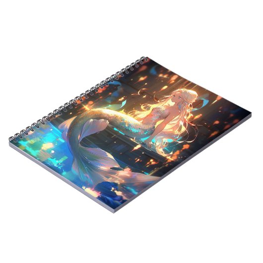 アニメマーメイドガールファンタジーアート ノートブック (左側)