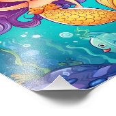 アニメマーメイドガールファンタジーアート フォトプリント            (角)