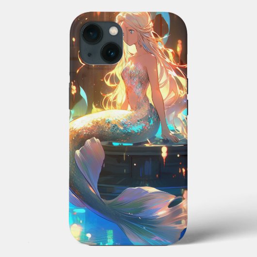 アニメマーメイドガールファンタジーアート Case-Mate iPhoneケース (裏面)