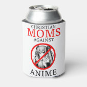 アニメミームに対するクリスチャンおもしろいママ 缶クーラー (缶裏面)