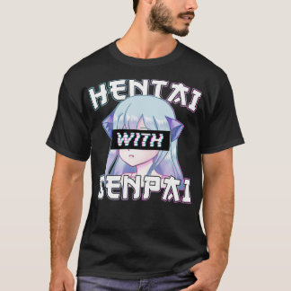 アニメミームへんたいウィズ先輩I猫アニメキャット& Tシャツ