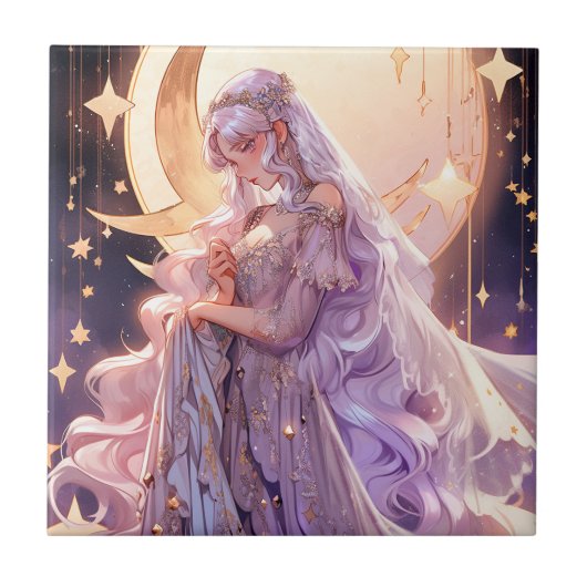 アニメムーンプリンセスファンタジーアート タイル (正面)