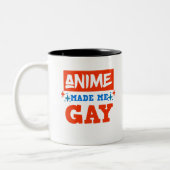 アニメメイドゲイLGBTQオタクマンガ恋人 ツートーンマグカップ (左)