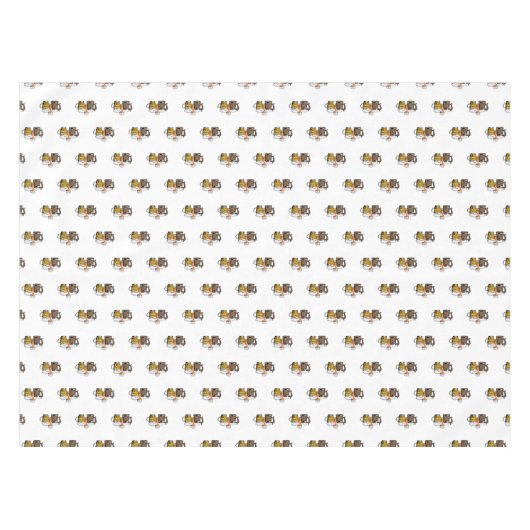 アニメモダンの3つの応援ビール テーブルクロス (正面(横))