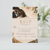 アニメモダン結婚式 RSVP 同封カード (スタンド正面)