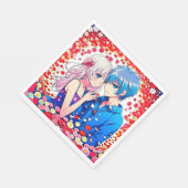 アニメユニークカップル結婚ズ スタンダードランチョンナプキン (角)
