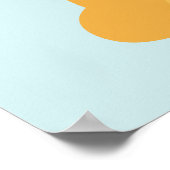 アニメライオンの子供用壁アート ポスター (角)