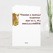 アニメライオンサンキューカード サンキューカード (裏面)