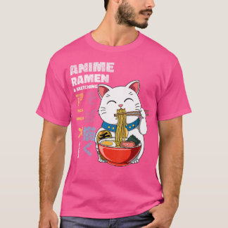 アニメラーメンとスケッチ Tシャツ